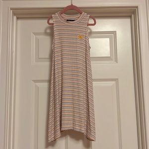 GIRL size 7 Tiny Whales stripe dress